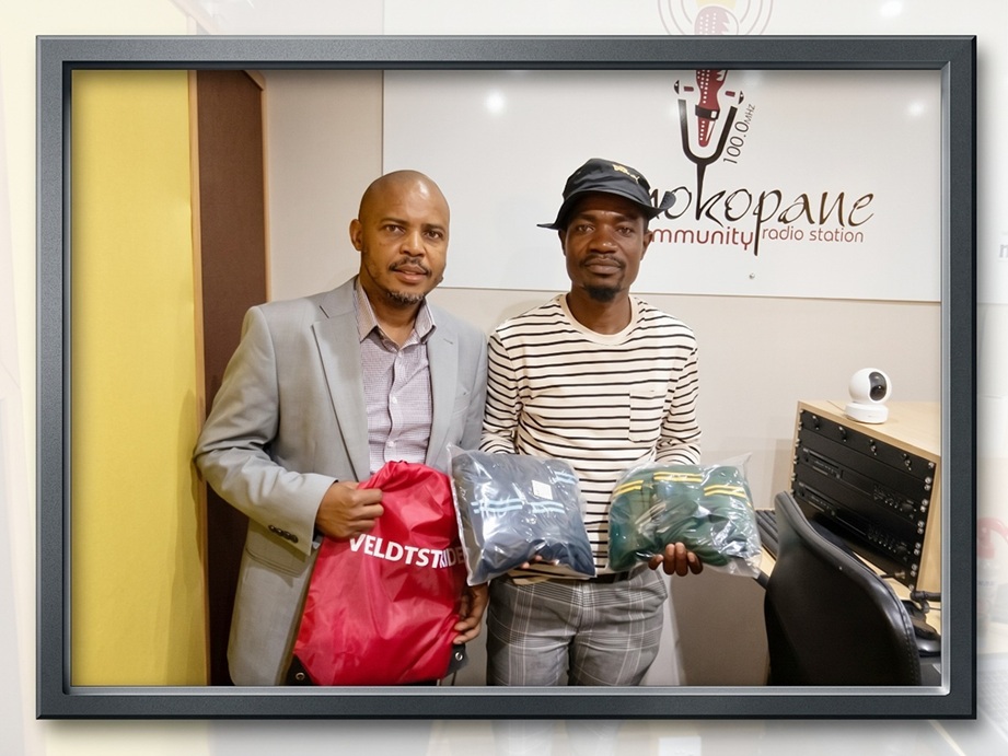 ONNEEDLE Manufacturing post-interview visit at Mokopane Community Radio Station
